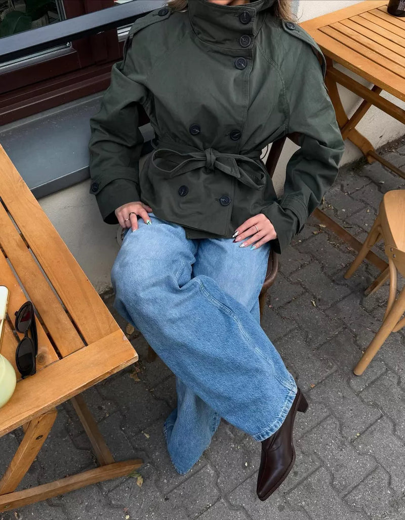 Julie - Trench-coat med knapper