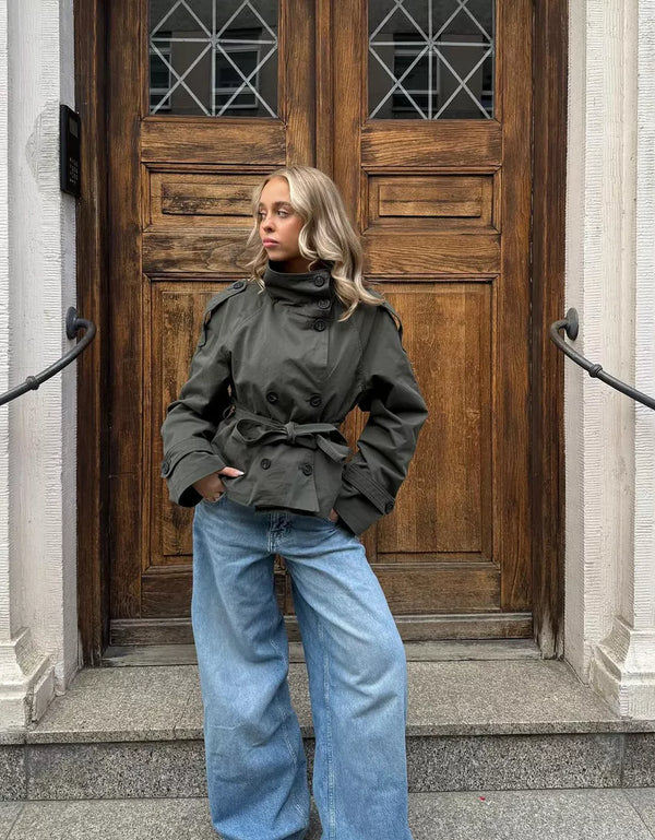 Julie - Trench-coat med knapper