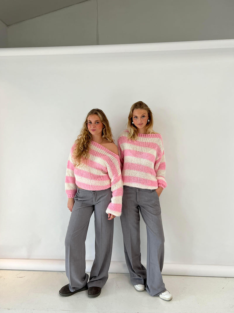 Evelina - Stripete Strikkegenser