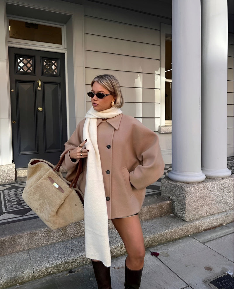 Lizzy | Trendy oversized ulljakke