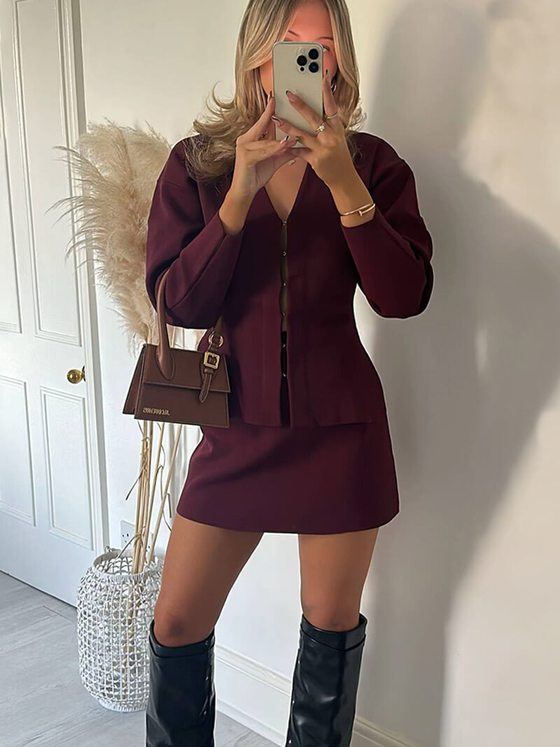 Iduna - Elegant strikket sett