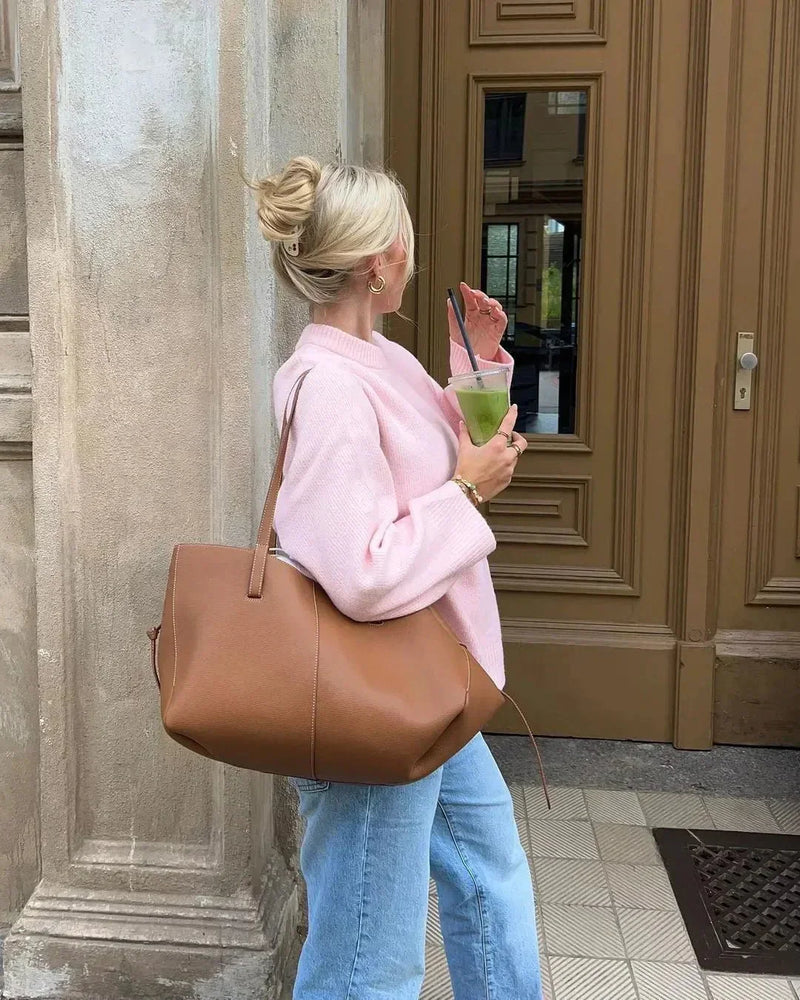 CLAIRE | PULLOVER MED LANGER ERMER I ROSA